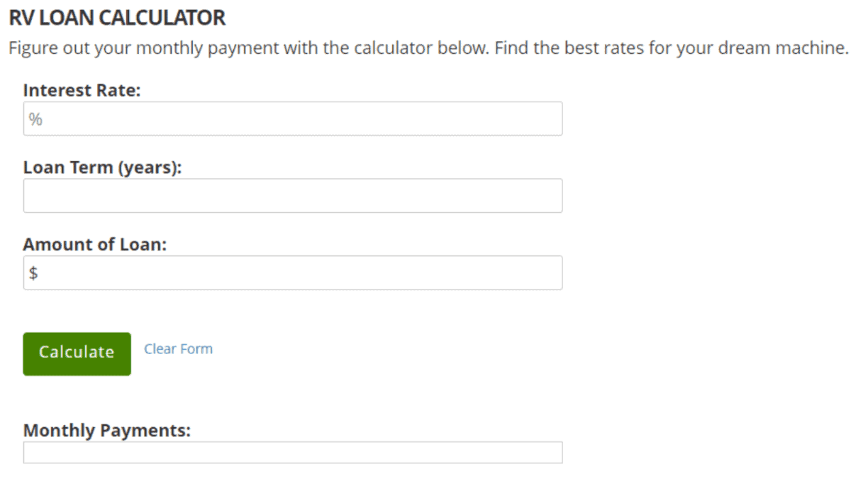 RV Financing - How To Avoid The Pitfalls Of RV Loans