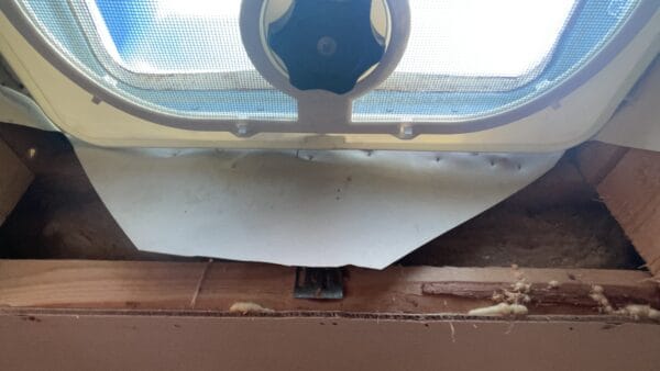 Look at the excess roofing material to find what kind it is