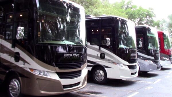 Class A RVs are popular choices for full time living