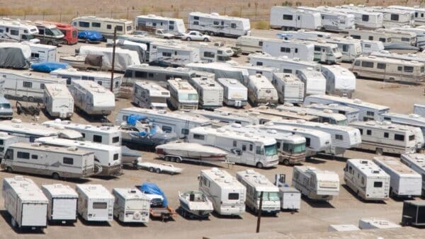 Leaving your RV stored unprotected outside can ruin the exterior