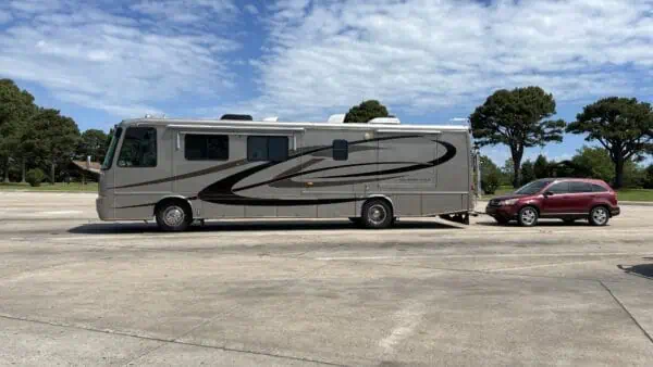 Class A RVers often have to tow another vehicle along with them as they travel