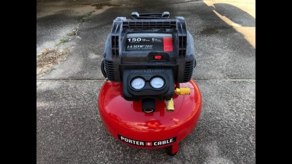 An air compressor that comes with a tank