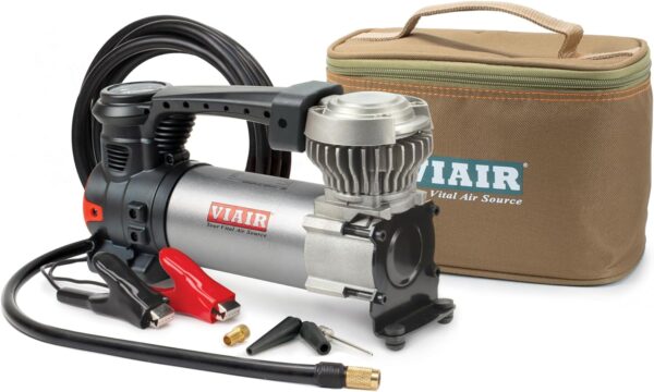 A great inexpensive RV air compressor is the ViAir 88P