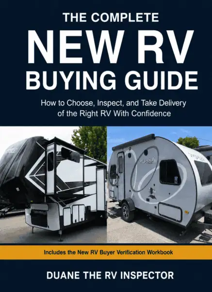 How To Buy And Inspect A New RV The Right Way guidebook cover