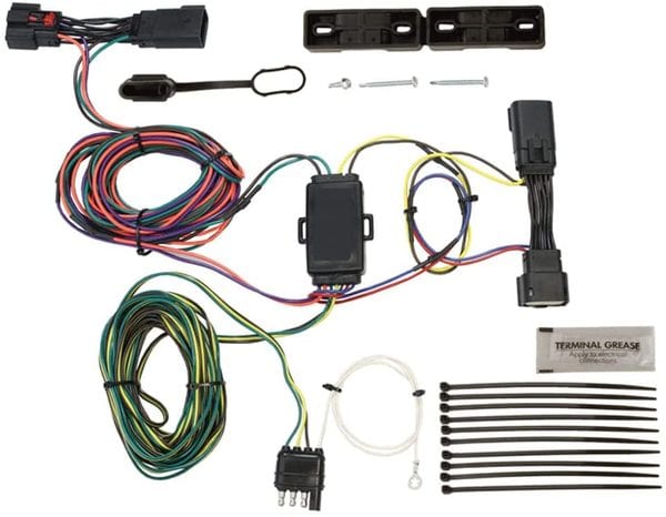 A flat towing lighting system