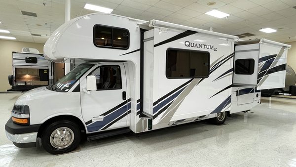 A traditional Class C RV